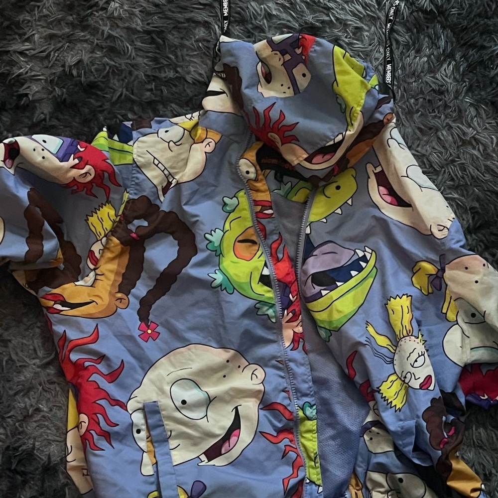 Colorful Cartoon Print Jacket